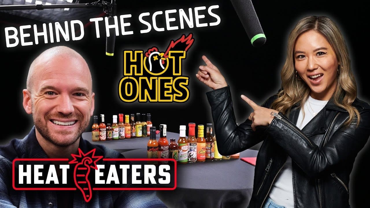 Hot Ones Studio Tour with Sean Evans! + Wing Tutorial & CRAZY Hot Sauce Tasting