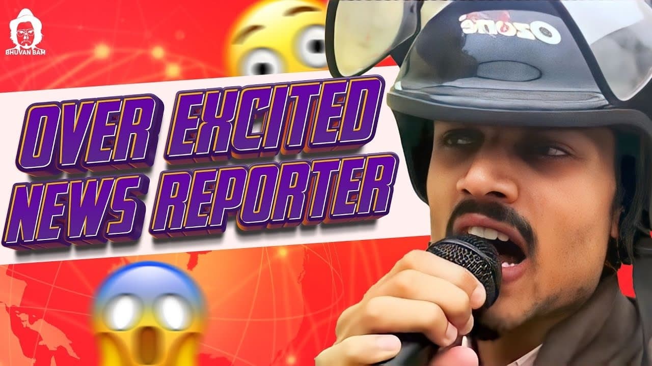 Over-Excited News Reporter
