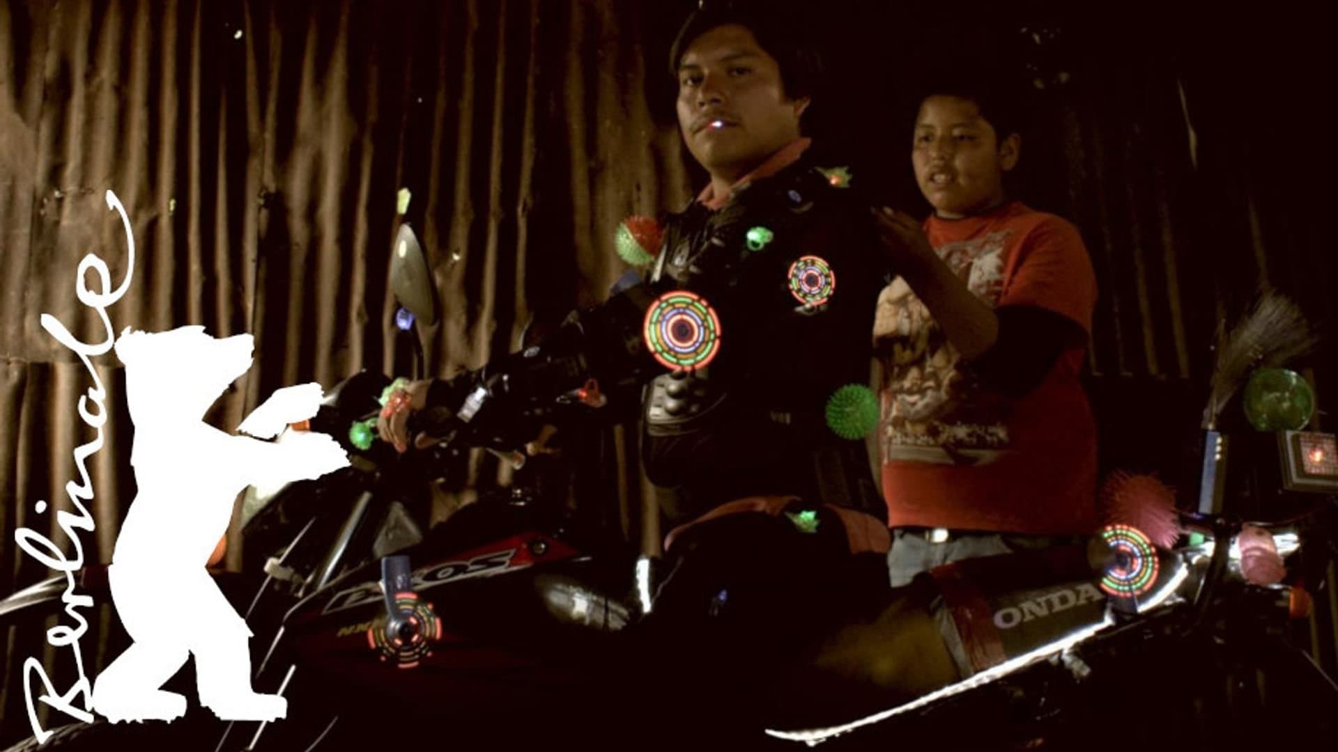 Motorcyclist's Happiness Won't Fit Into His Suit