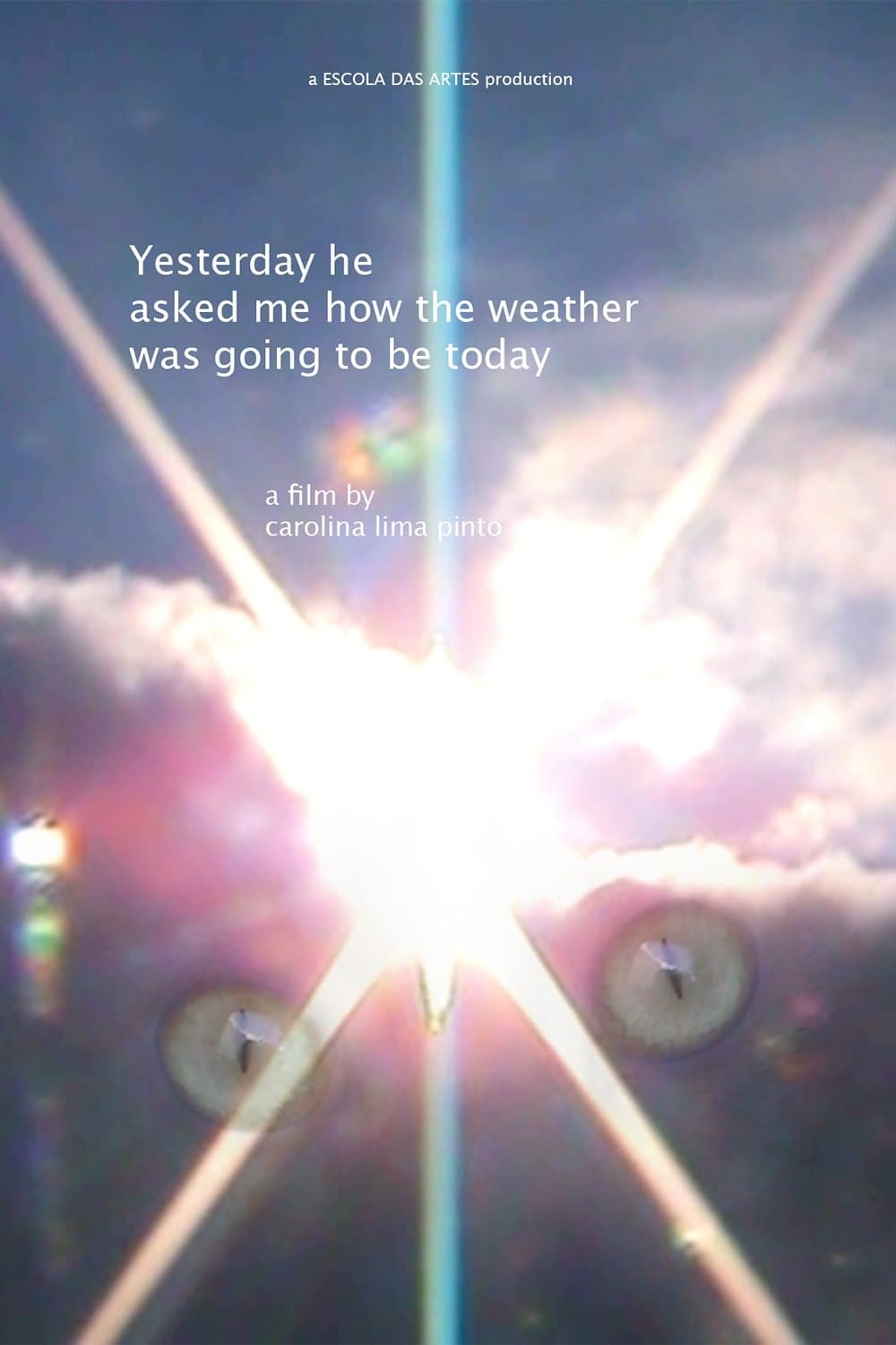 Yesterday he asked me how the weather was going to be today