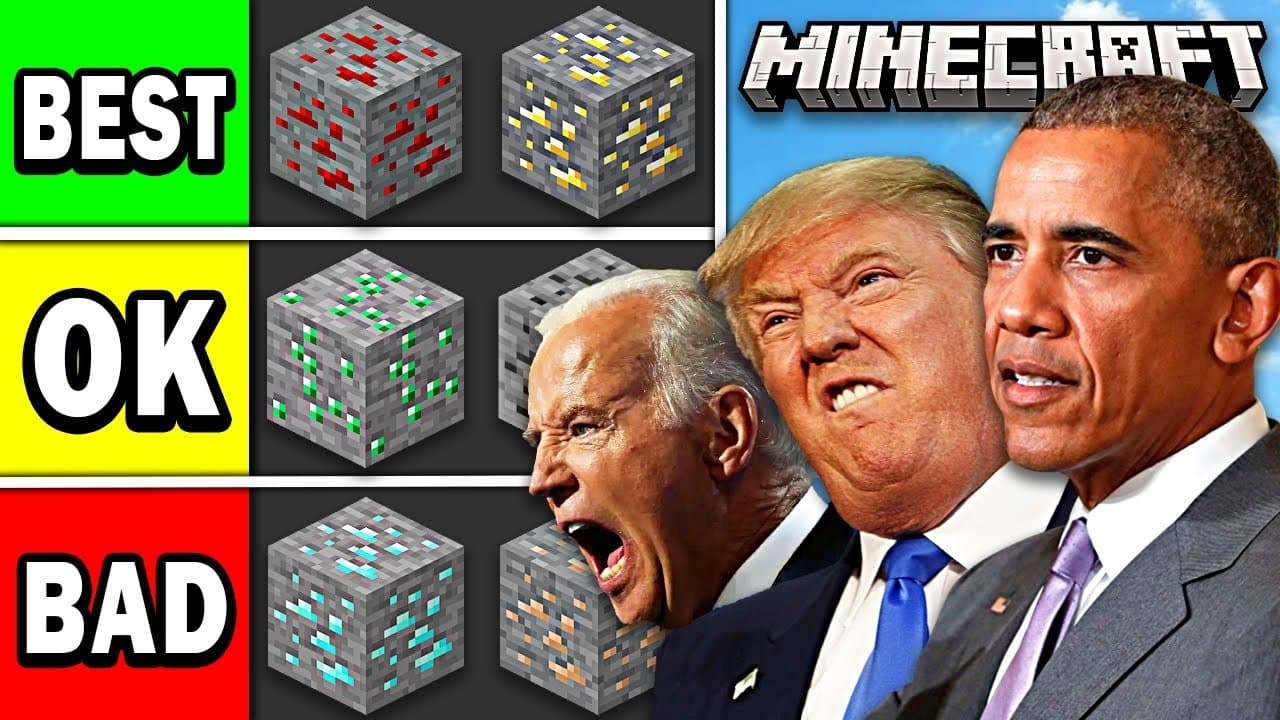 Presidents Rank Minecraft Ores!