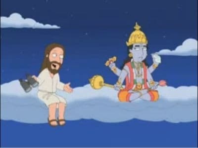 Jesus and Vishnu on Christmas Eve