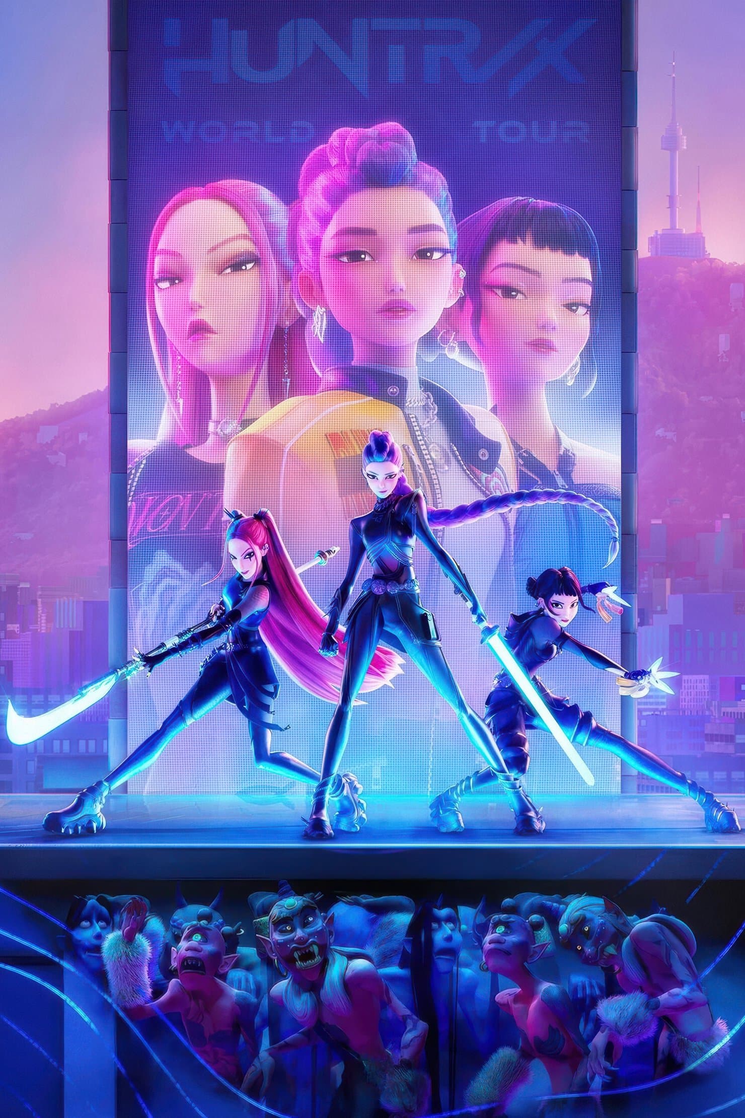 Backdrop of KPop Demon Hunters