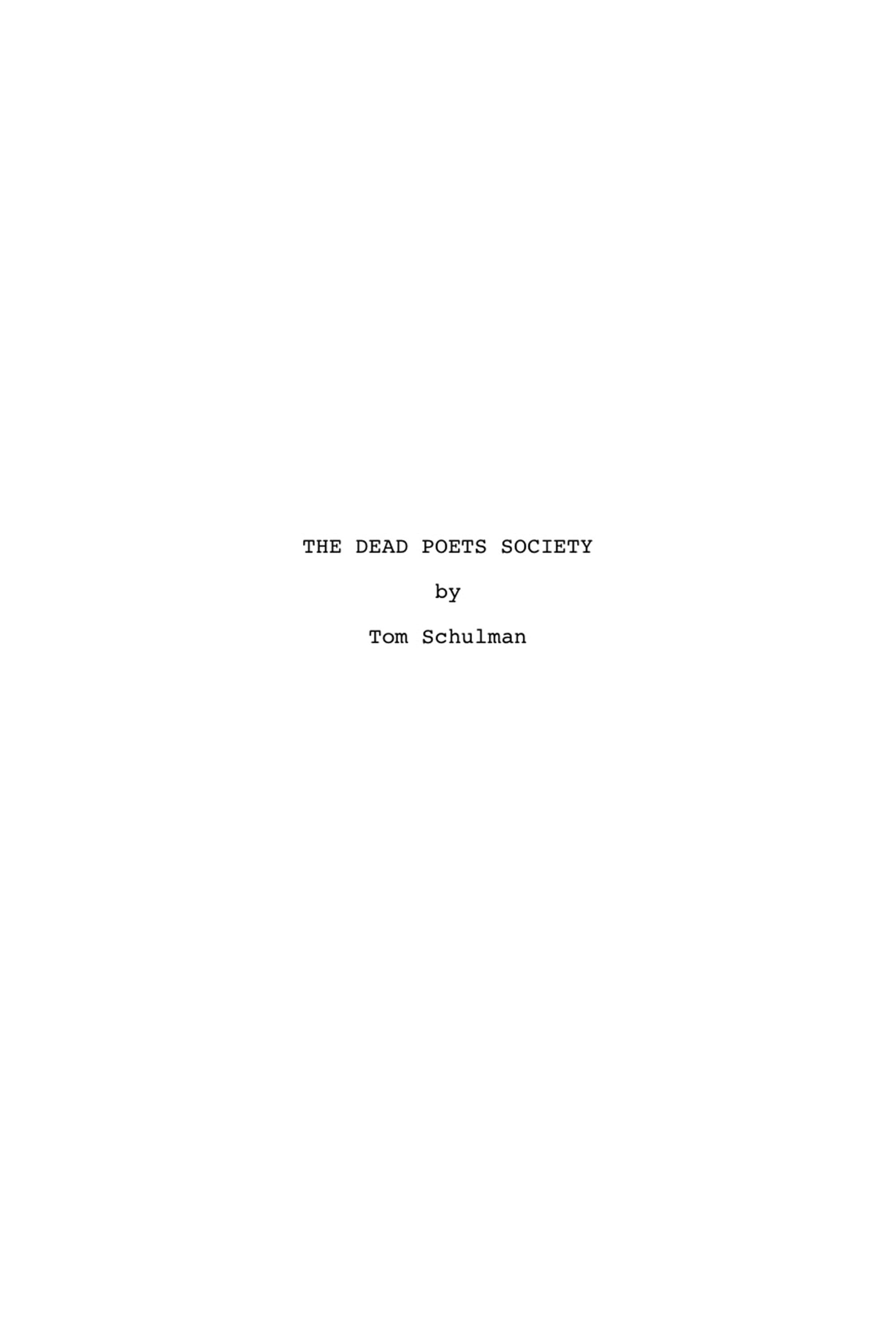 Dead Poets: A Look Back
