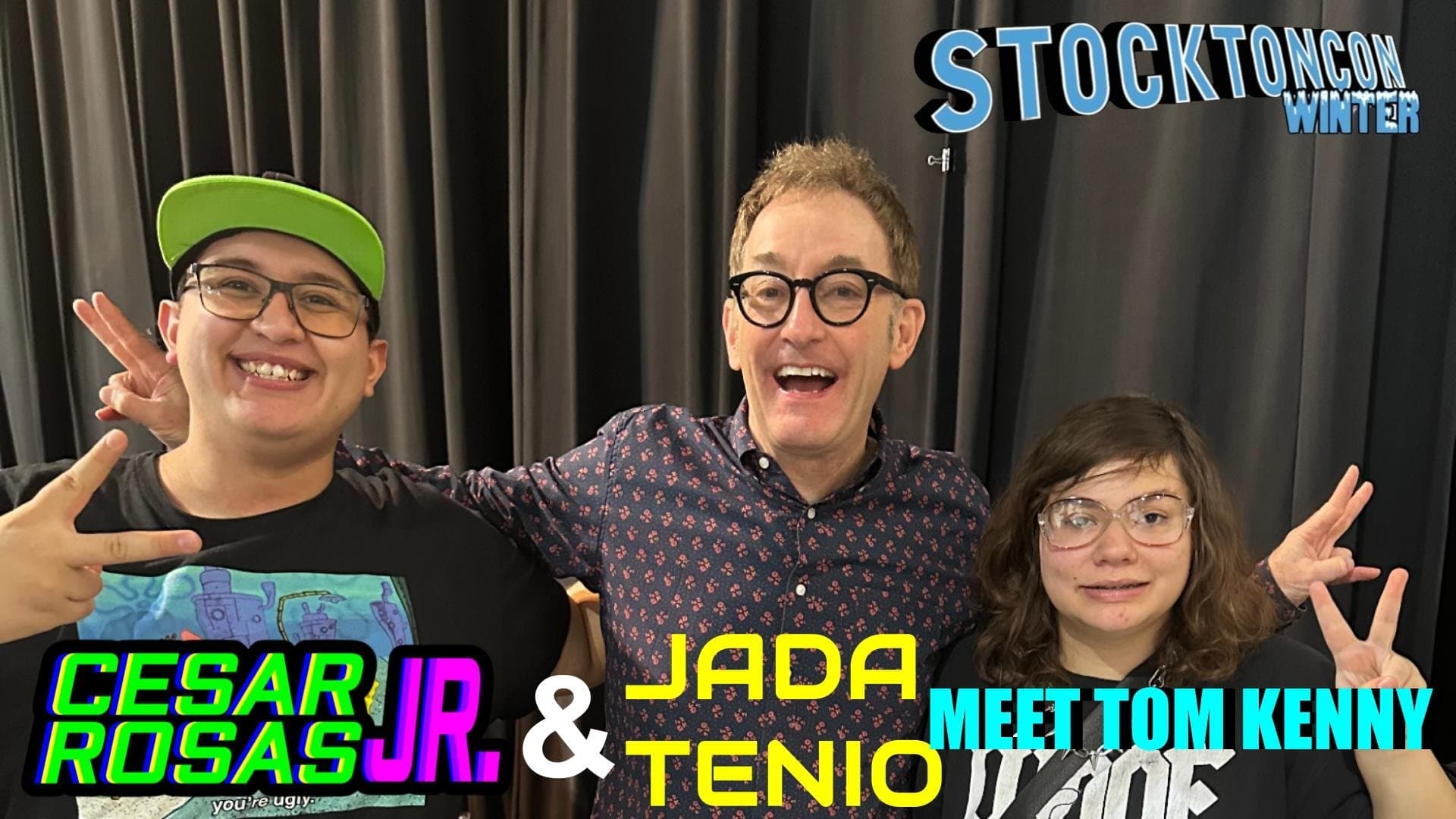 Cesar Rosas Jr. & Jada Tenio Meet Tom Kenny
