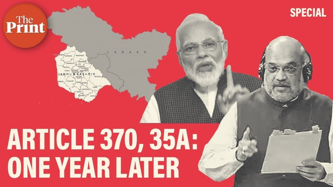 ARTICLE 370 & 35A REVOKED FROM JAMMU & KASHMIR FT. NARENDRA MODI