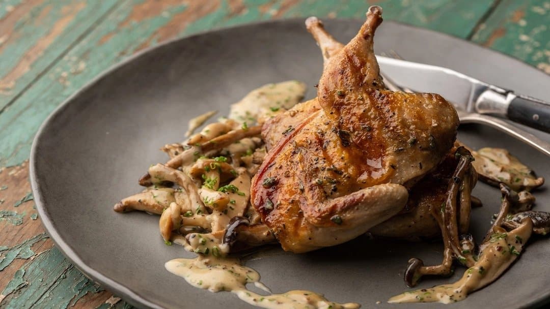 Pan Roasted Quail