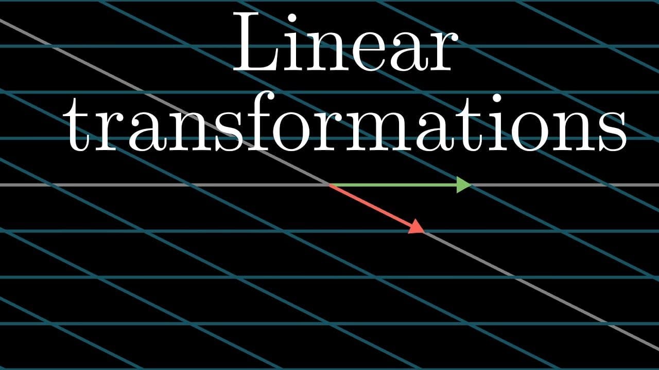 Linear transformations and matrices