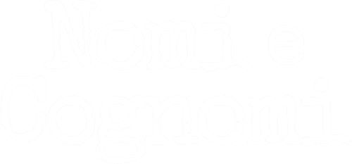 Nomi e cognomi