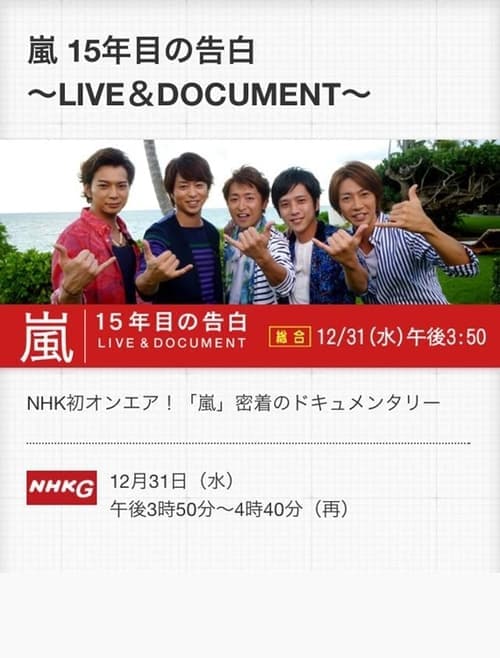 嵐 LIVE & DOCUMENT ～15年目の告白～