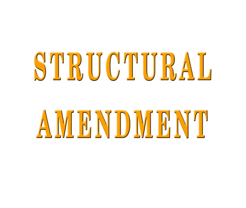 Structural Amendment