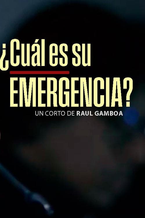 ¿Cuál es su emergencia?