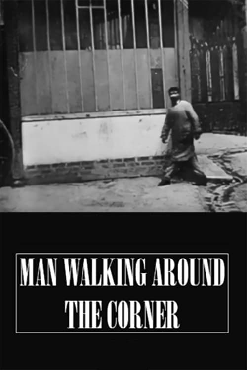 Man Walking Around a Corner