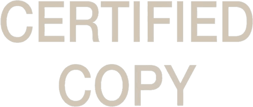 Certified Copy