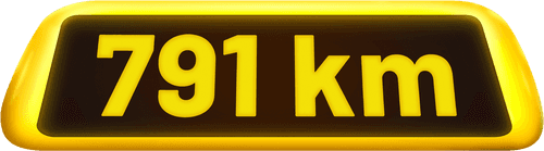 791 km