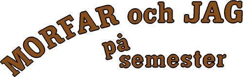 Morfar och jag på semester