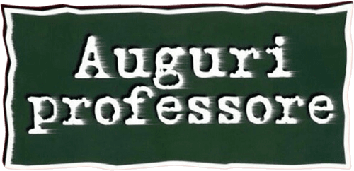 Auguri professore