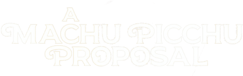 A Machu Picchu Proposal