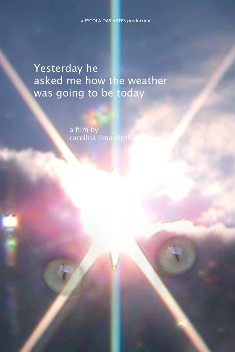 Yesterday he asked me how the weather was going to be today