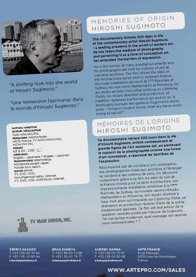 Memories of Origin: Hiroshi Sugimoto