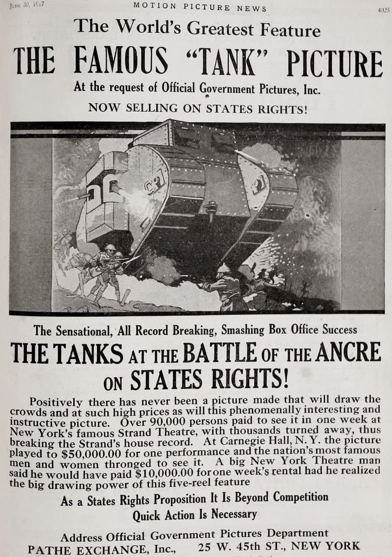 The Battle of the Ancre and Advance of the Tanks