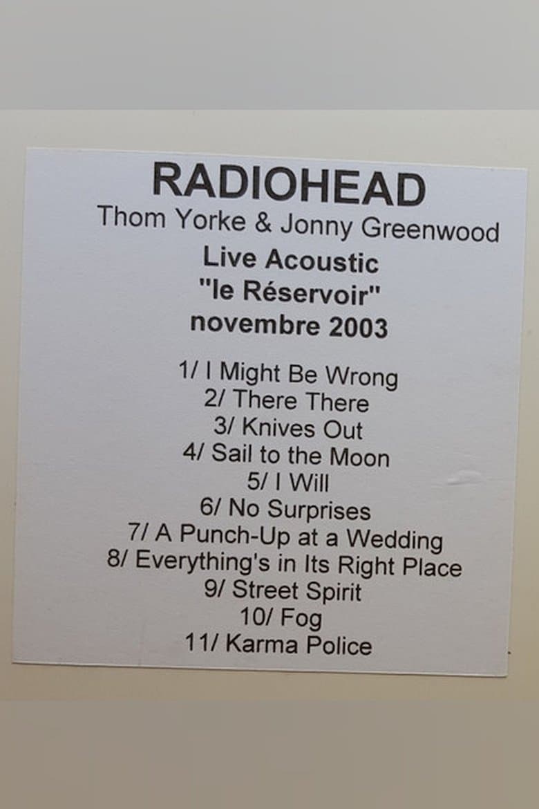 Thom Yorke and Jonny Greenwood | Acoustic at Le Reservoir